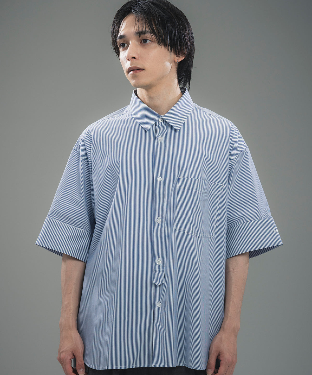 CUFFED SHORT SLEEVE SHIRT / カフスショートスリーブシャツ