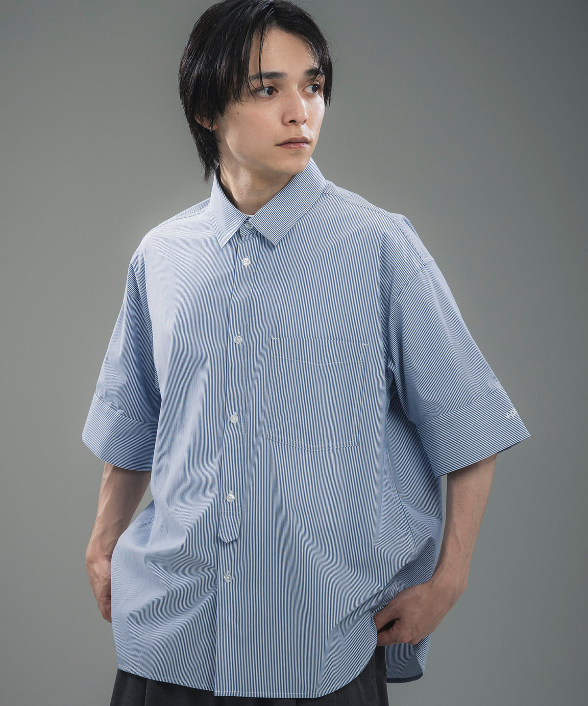 CUFFED SHORT SLEEVE SHIRT / カフスショートスリーブシャツ