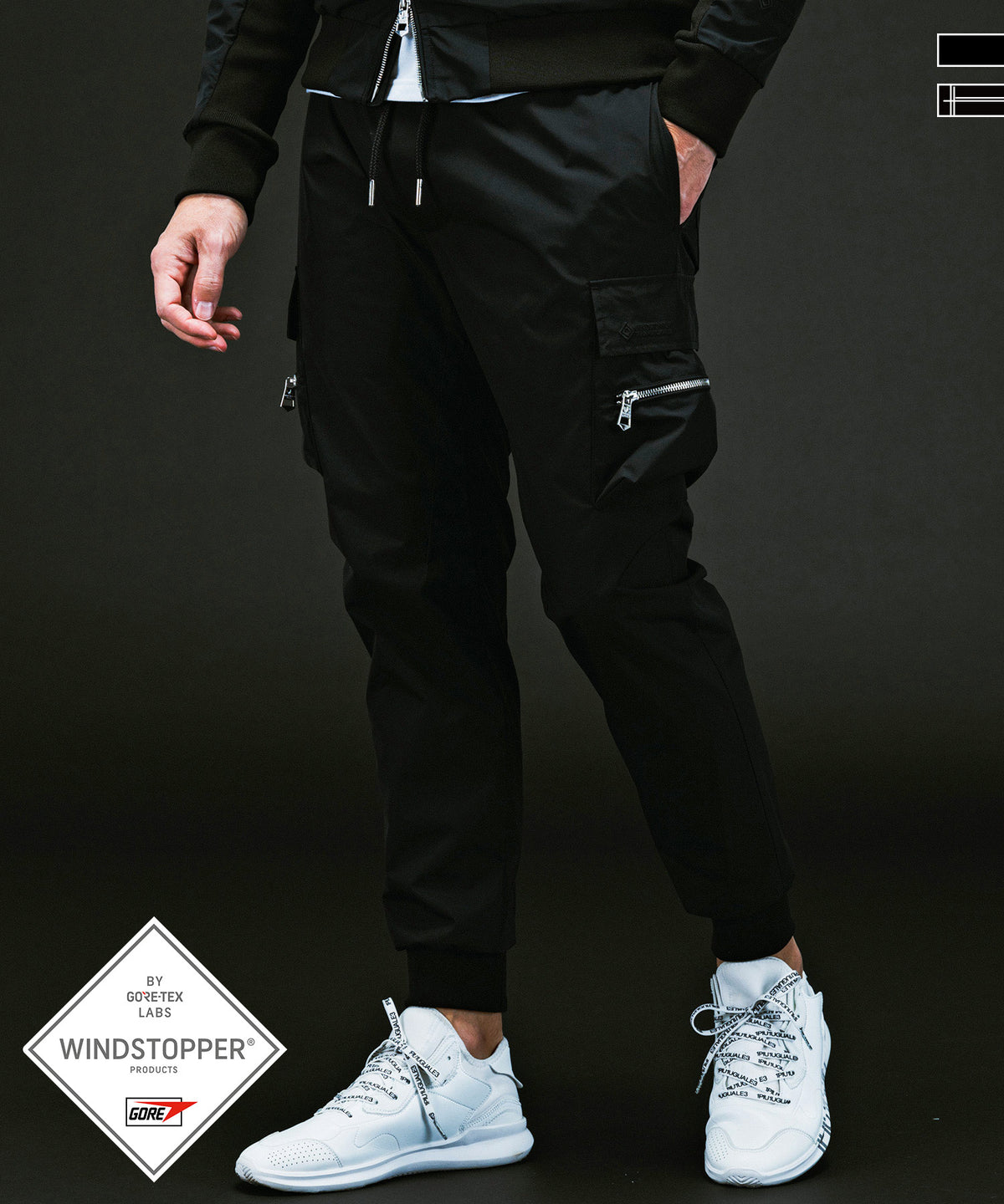 PLUS COLLABORATION CARGO PANTS プラス コラボレーション カーゴパンツ / WINDSTOPPER プロダクト by GORE-TEX LABS