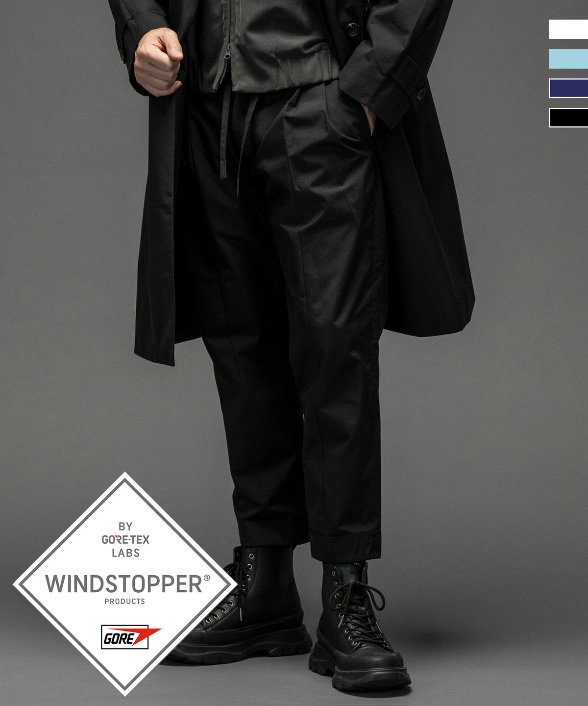 CROPPED SLACKS クロップドスラックス / WINDSTOPPER プロダクト by GORE-TEX LABS