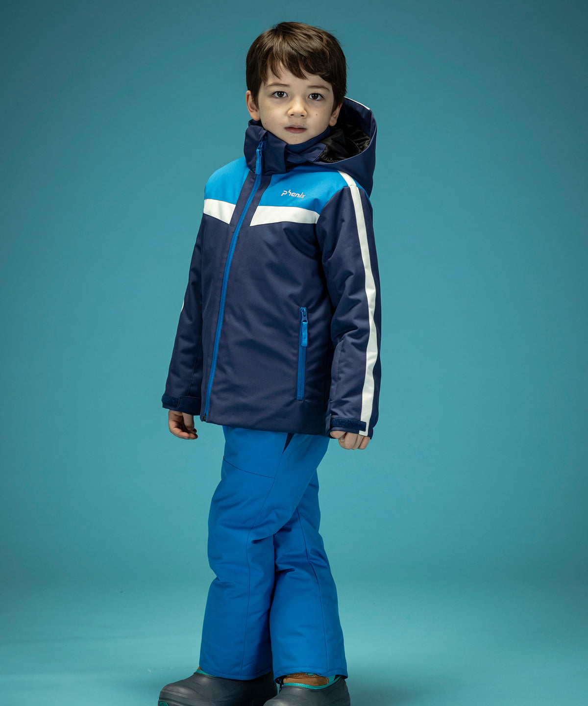 【KIDS/JUNIOR】V Yoke Junior Two-piece ブイヨークジュニアツーピース / JUNIOR / 子供用スキーウェア アウター上下セット / 最大20cmサイズ調整可能 /phenixスキーウェア 24AW