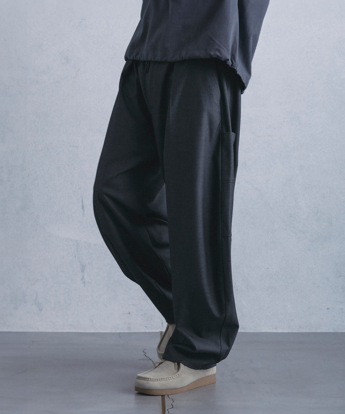 COCOON SILHOUETTE RELAXED PANTS コクーンシルエット リラックス パンツ