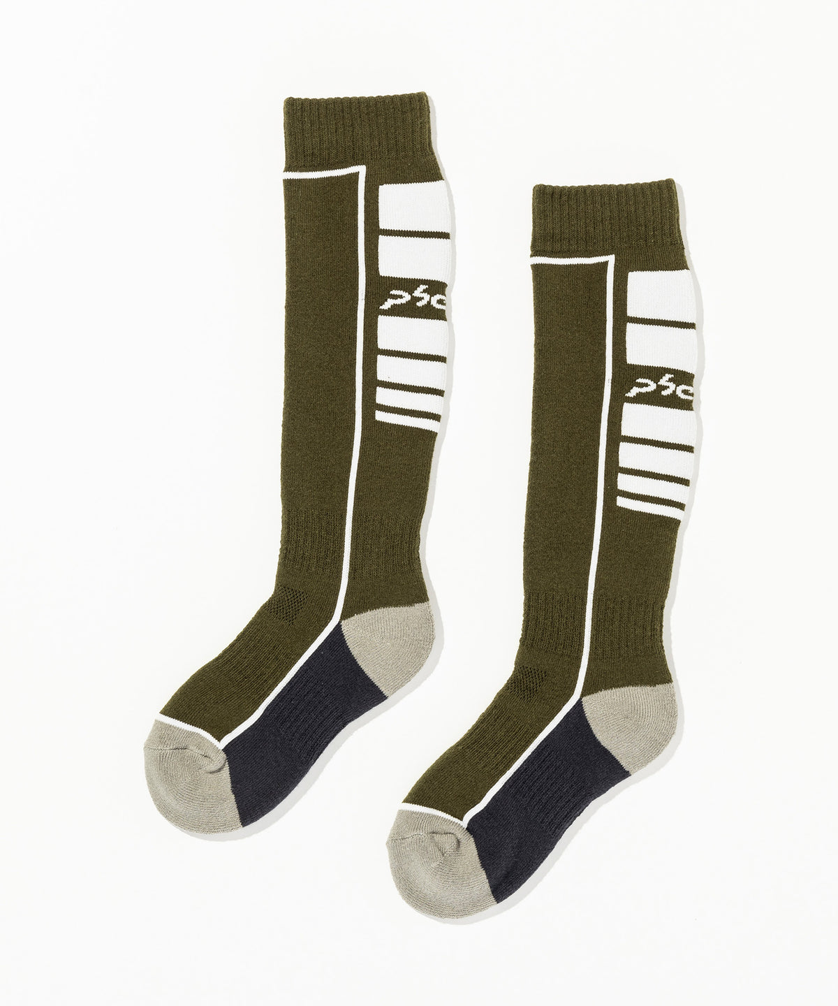 【KIDS/JUNIOR】Bottom Color Block Ski Socks / ボトムカラーブロックスキーソックス / phenix スキーウェア 26AW