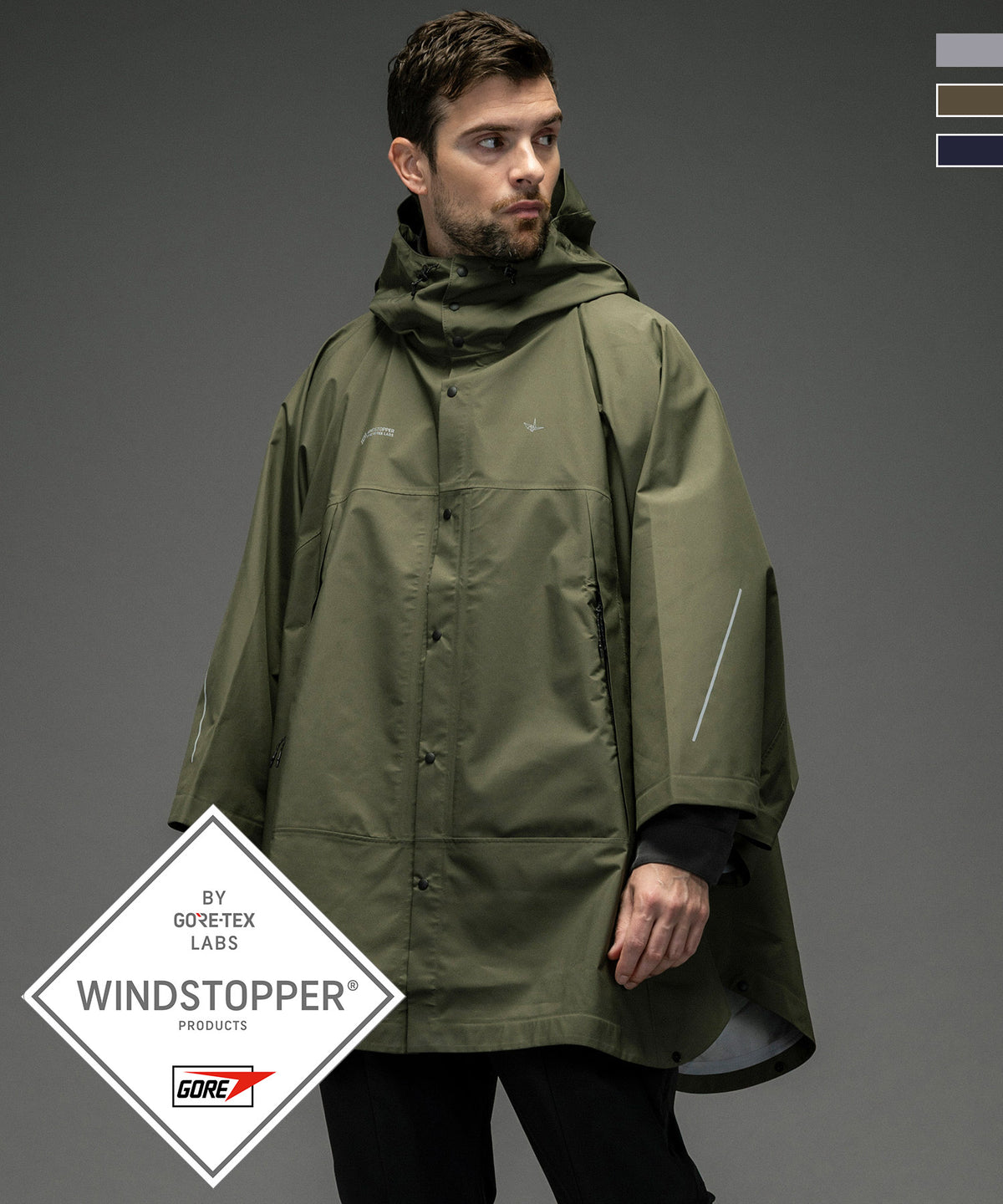 UTILITY PONCHO ユーティリティポンチョ / WINDSTOPPER プロダクト by GORE-TEX LABS