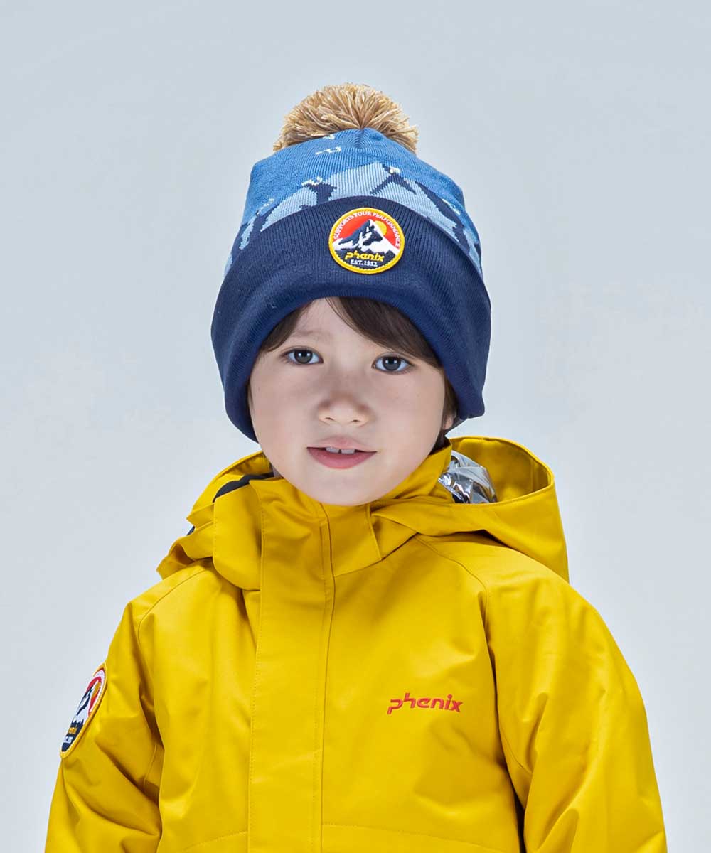 【KIDS/JUNIOR】子供用スキーウェア ニットキャップ Snow Mountain Junior Knit Hat / Jr ACC /phenixスキーウェア23AW