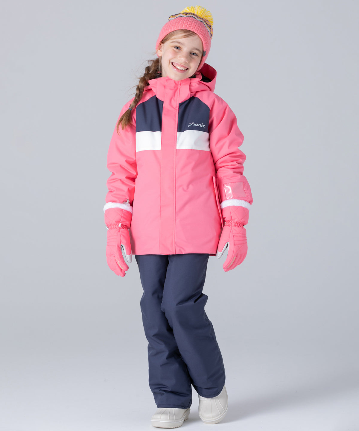【KIDS/JUNIOR】Round Flap Two-piece ラウンドフラップツーピース / 最大20cmサイズ調整可能 /phenixスキーウェア 25AW
