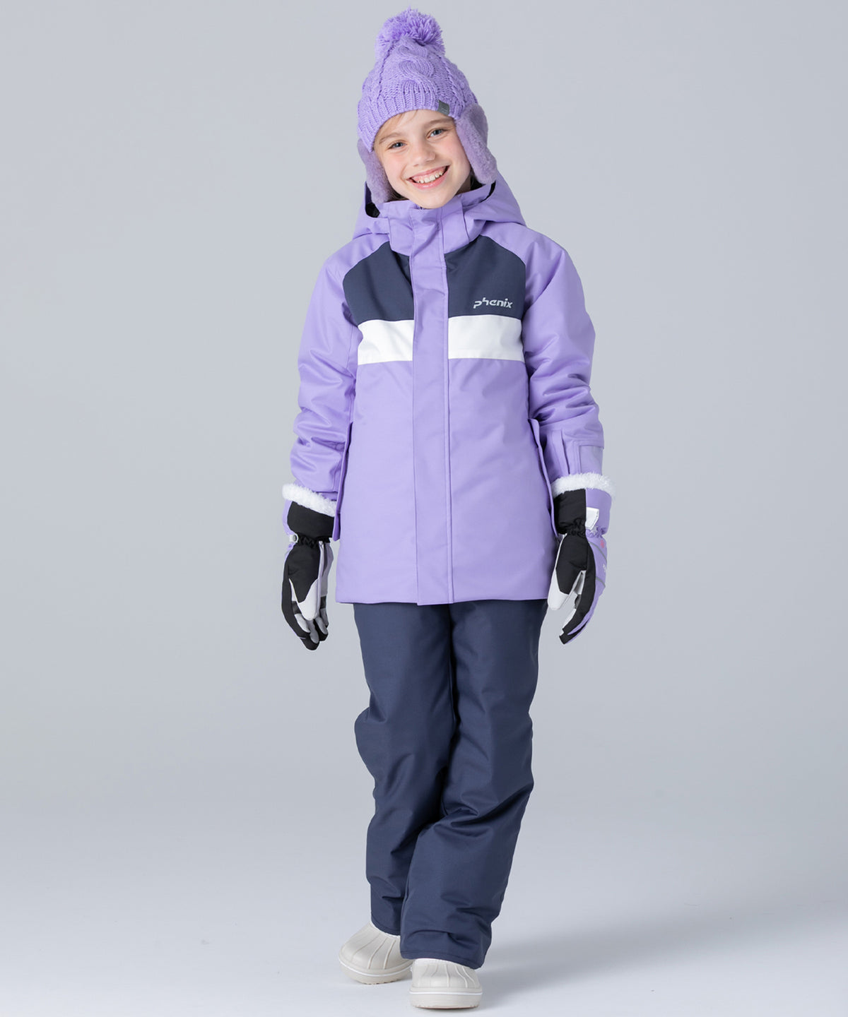 【KIDS/JUNIOR】Round Flap Two-piece ラウンドフラップツーピース / 最大20cmサイズ調整可能 /phenixスキーウェア 25AW