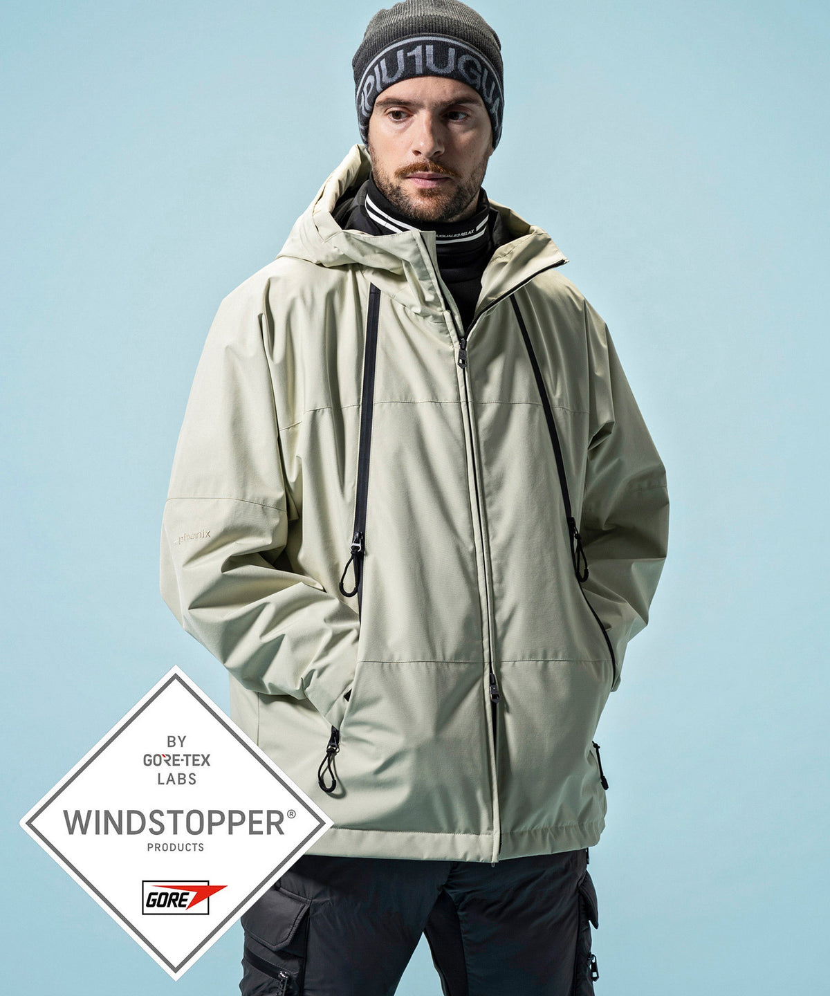 GTX HOODED LAYER SNOW JACKET フーデッドレイヤー スノージャケット / WINDSTOPPER(R) プロダクト by GORE-TEX LABS