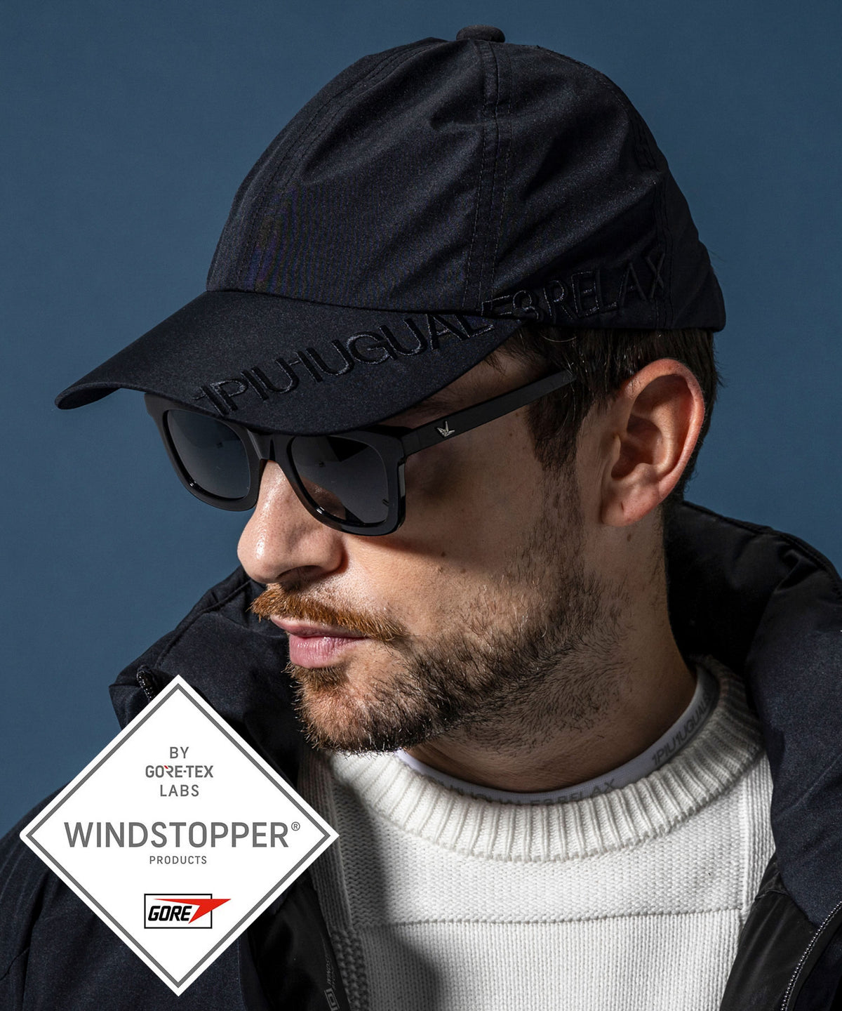 GTX LOGO CAP ロゴキャップ / WINDSTOPPER(R) プロダクト by GORE-TEX LABS