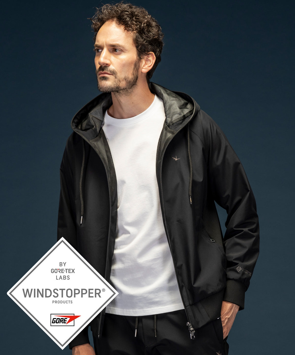 GTX ZIP HOODIE ジップフーディー / WINDSTOPPER(R) プロダクト by GORE-TEX LABS