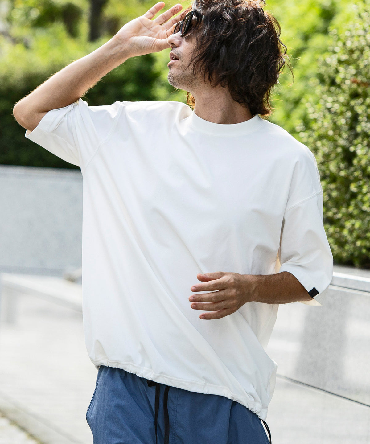 【MENS】DRY DRAW CORD SHORT SLEEVE T-SHIRTS ドライドローコードショートスリーブTシャツ / 吸水速乾 / UPF50+/ +phenix(プラスフェニックス)