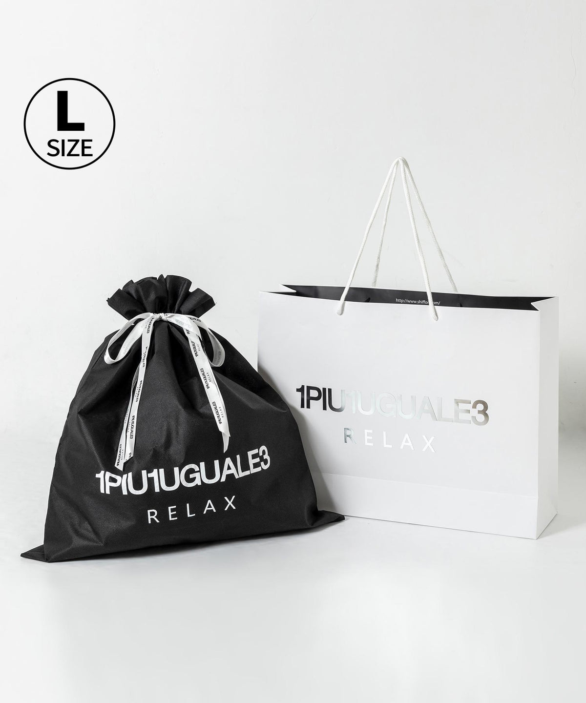 【アウターなど大きいものに】 1PIU1UGUALE3 RELAX ギフトキット L　プレゼントや贈答品のラッピング用品