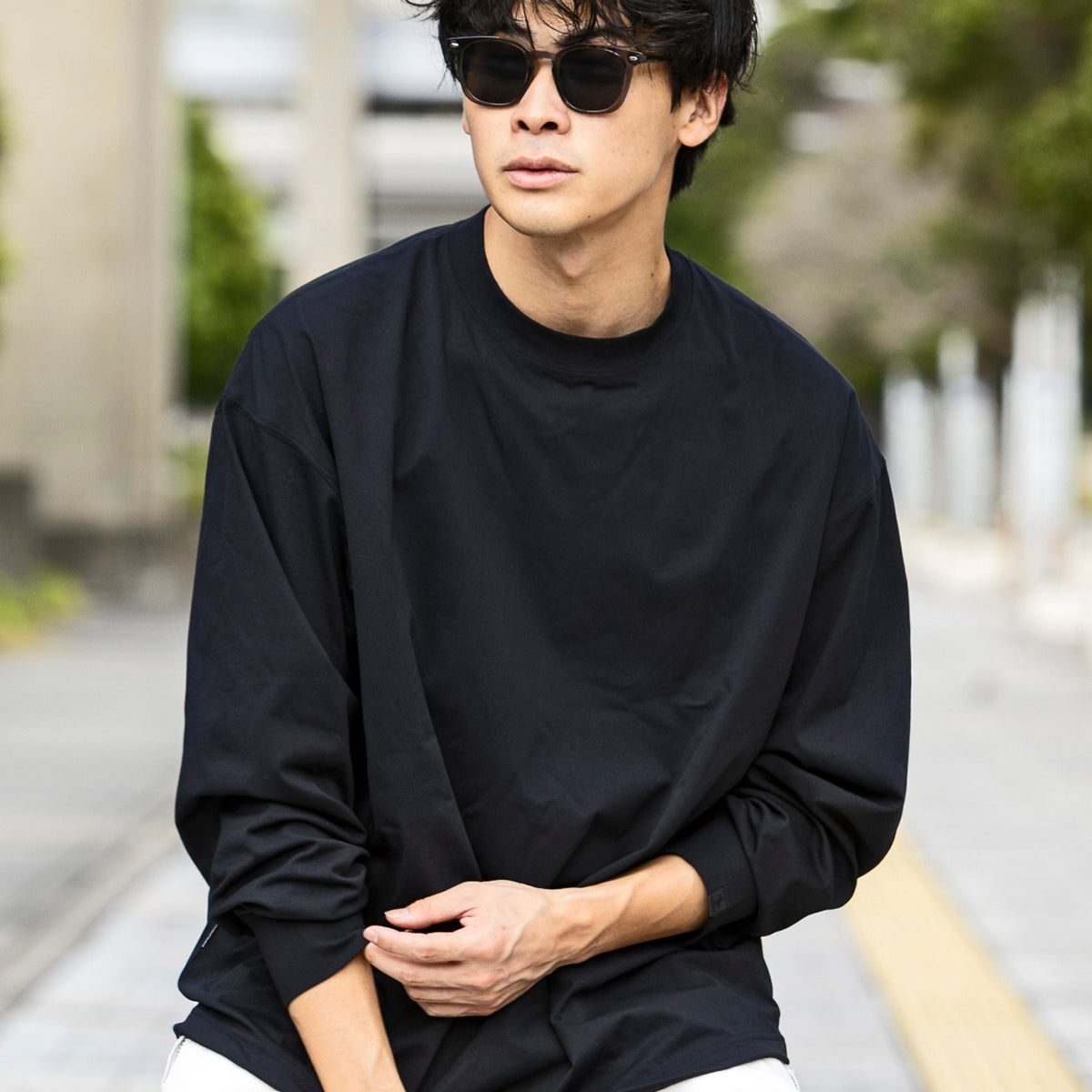 MENS】DRY DRAW CORD LONG SLEEVE T-SHIRTS ドライドローコードロング