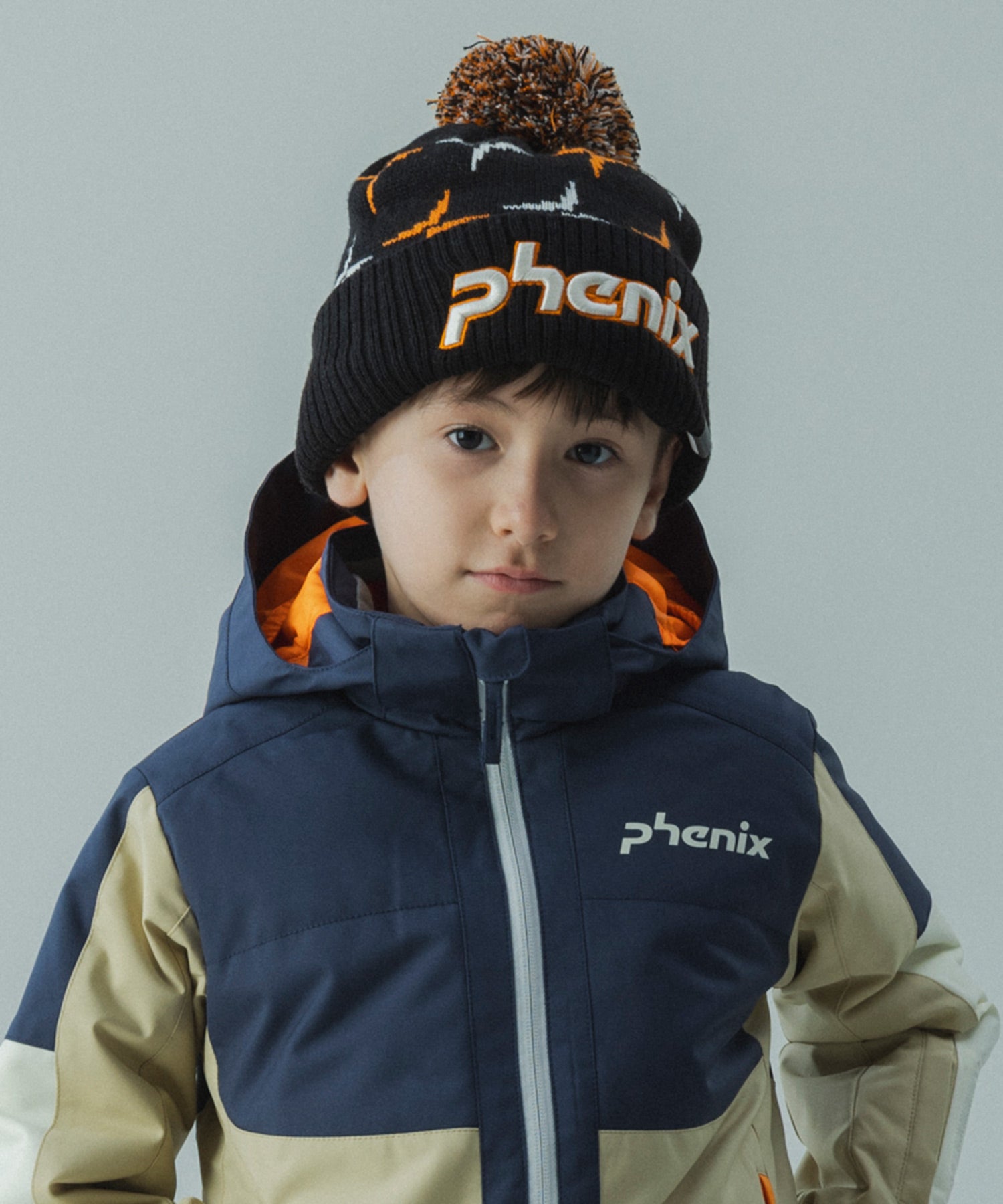 【KIDS/JUNIOR】Cross Pattern Knit Cap / クロスパターンニットキャップ / phenix スキーウェア 26AW