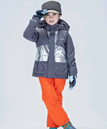 【KIDS/JUNIOR】子供用スキーウェア アウター上下セット ツーピース Snow Jet Junior Two-piece / Jr / 最大20cmサイズ調整可能 /phenixスキーウェア23AW