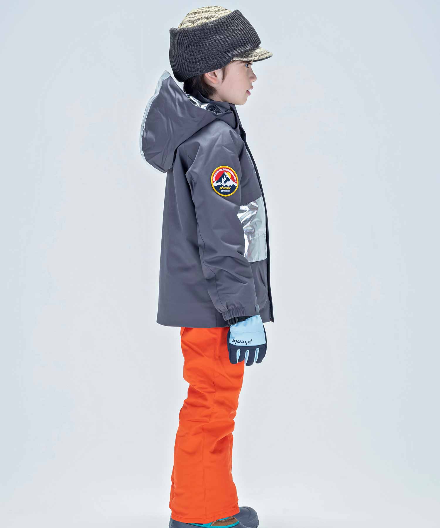【KIDS/JUNIOR】子供用スキーウェア アウター上下セット ツーピース Snow Jet Junior Two-piece / Jr / 最大20cmサイズ調整可能 /phenixスキーウェア23AW
