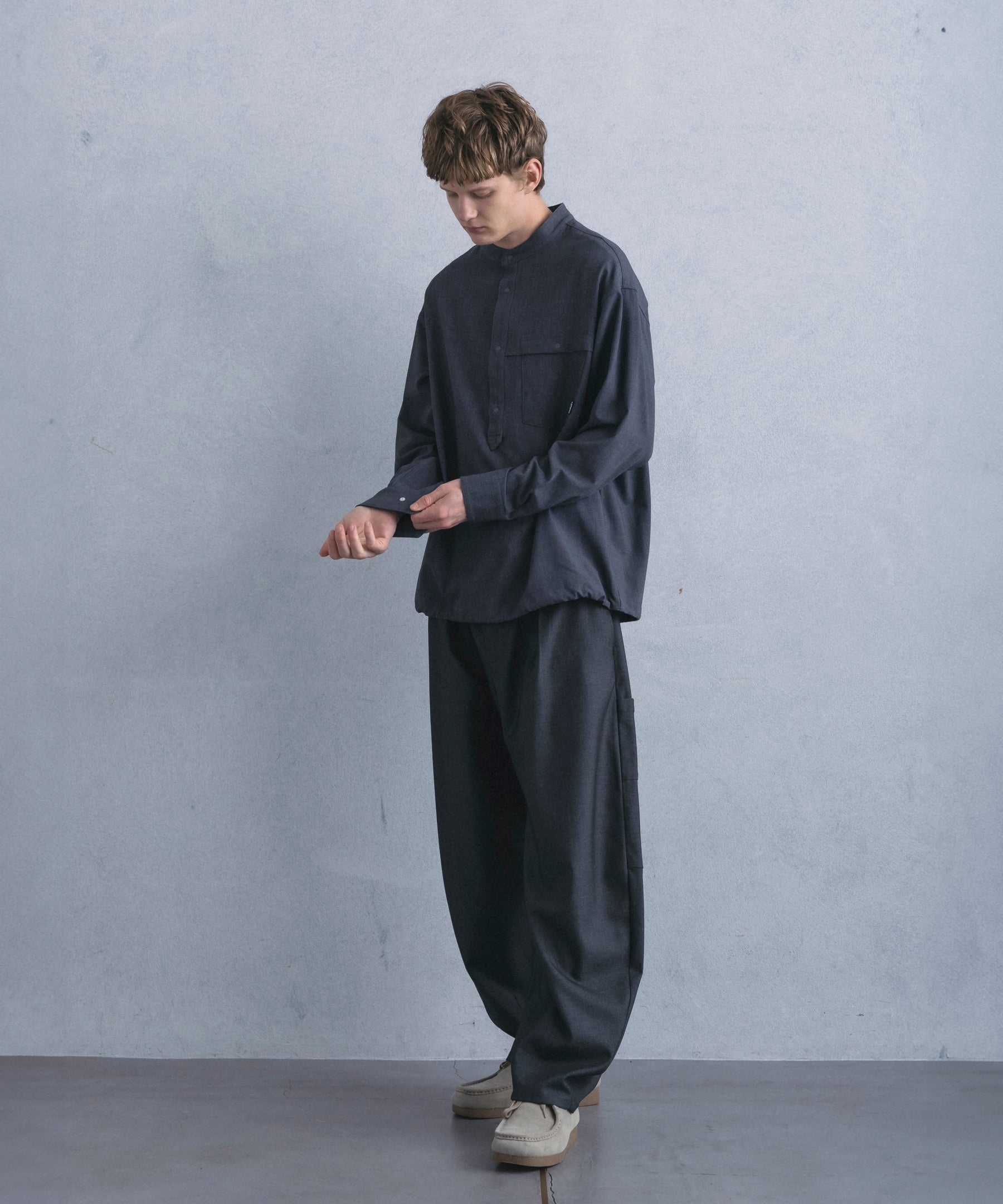 COCOON SILHOUETTE RELAXED PANTS コクーンシルエット リラックス パンツ