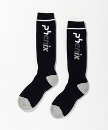 【WOMENS】Color Block Logo Ski Socks / カラーブロックロゴスキーソックス / phenix スキーウェア 26AW