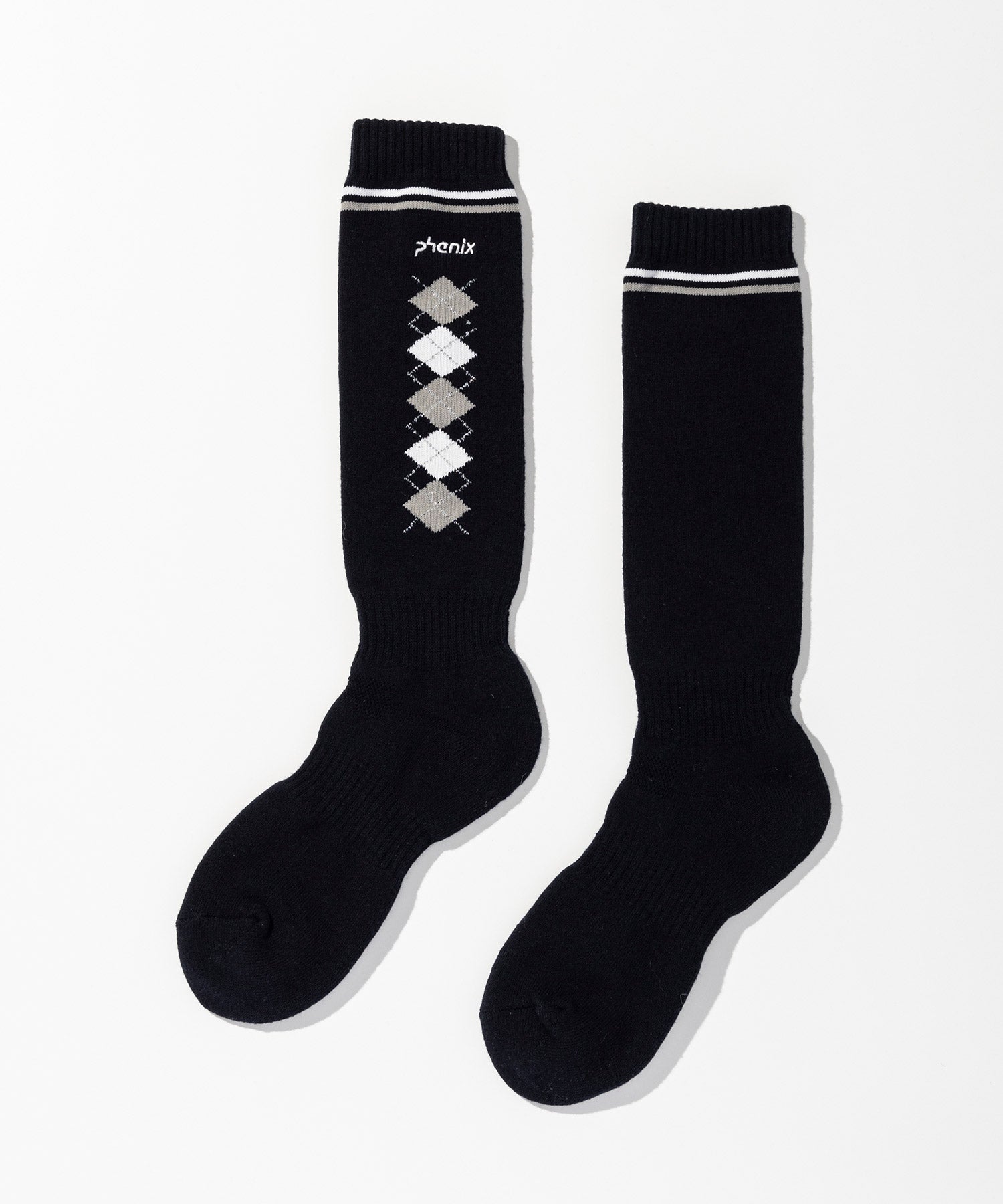【WOMENS】Argyle Motif Ski Socks / アーガイルモチーフスキーソックス / phenix スキーウェア 26AW