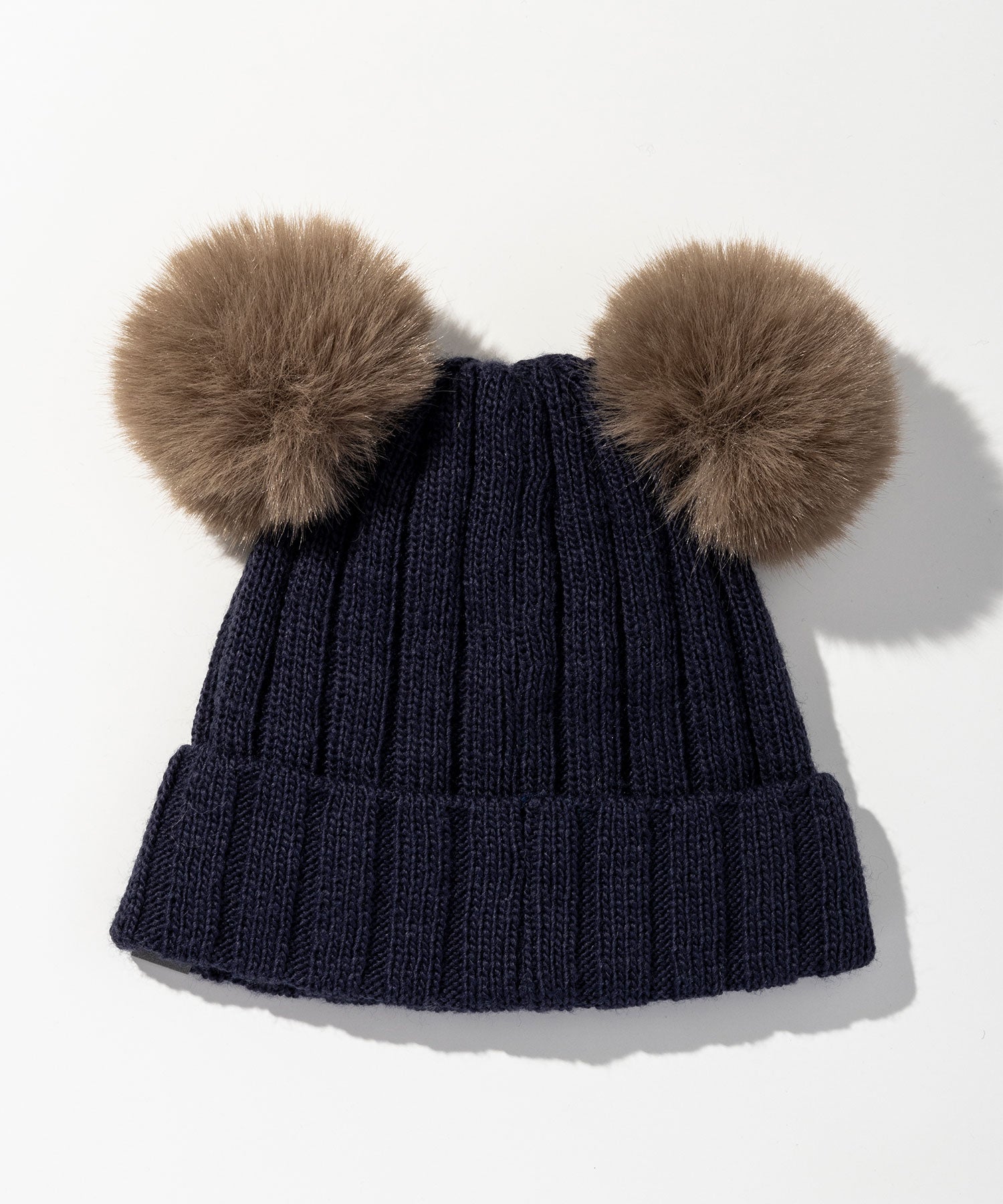 【WOMENS】Low Gauge Double Pompom Knit Cap / ローゲージダブルポンポンニットキャップ / phenix スキーウェア 26AW