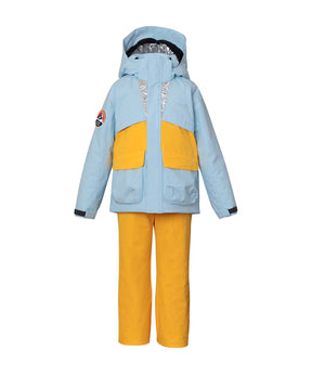 【KIDS/JUNIOR】子供用スキーウェア アウター上下セット ツーピース Snow Jet Junior Two-piece / Jr / 最大20cmサイズ調整可能 /phenixスキーウェア23AW
