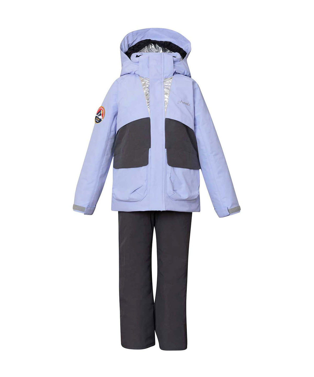【KIDS/JUNIOR】子供用スキーウェア アウター上下セット ツーピース Snow Jet Junior Two-piece / Jr / 最大20cmサイズ調整可能 /phenixスキーウェア23AW