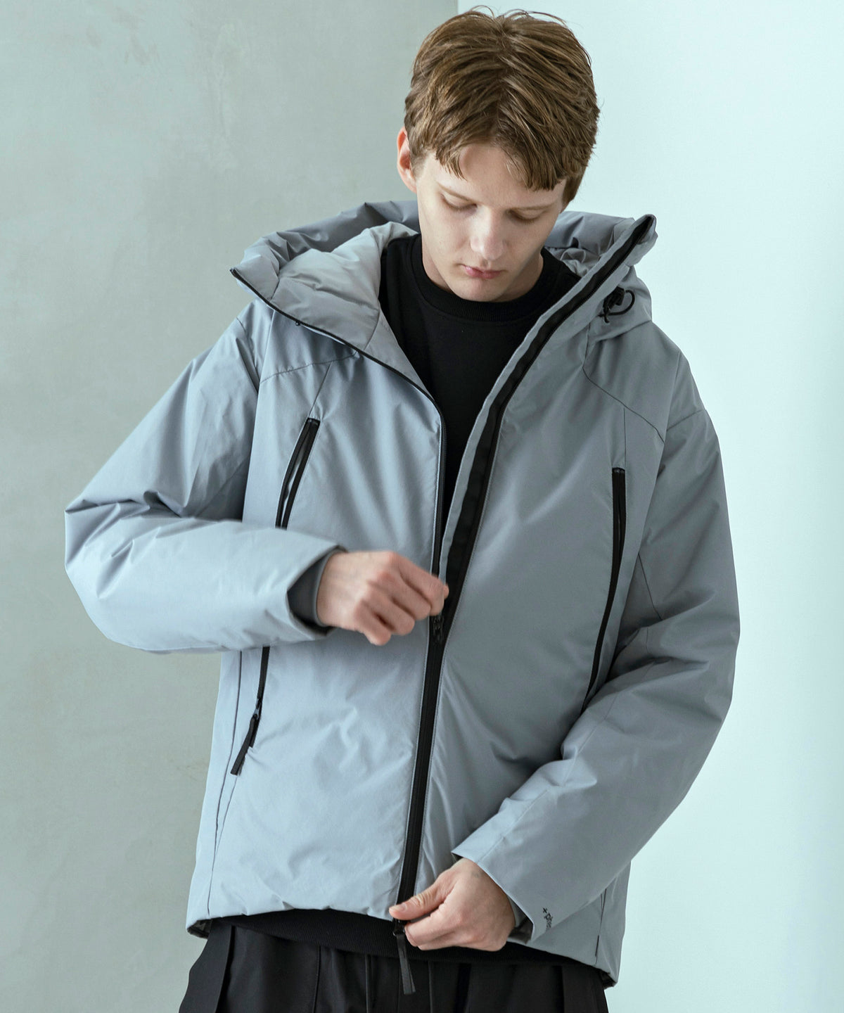 【MENS】DOWN JACKET  ダウンジャケット ウィンドストッパー / WINDSTOPPER(R) プロダクト by GORE TEX LABS / +phenix(プラスフェニックス)
