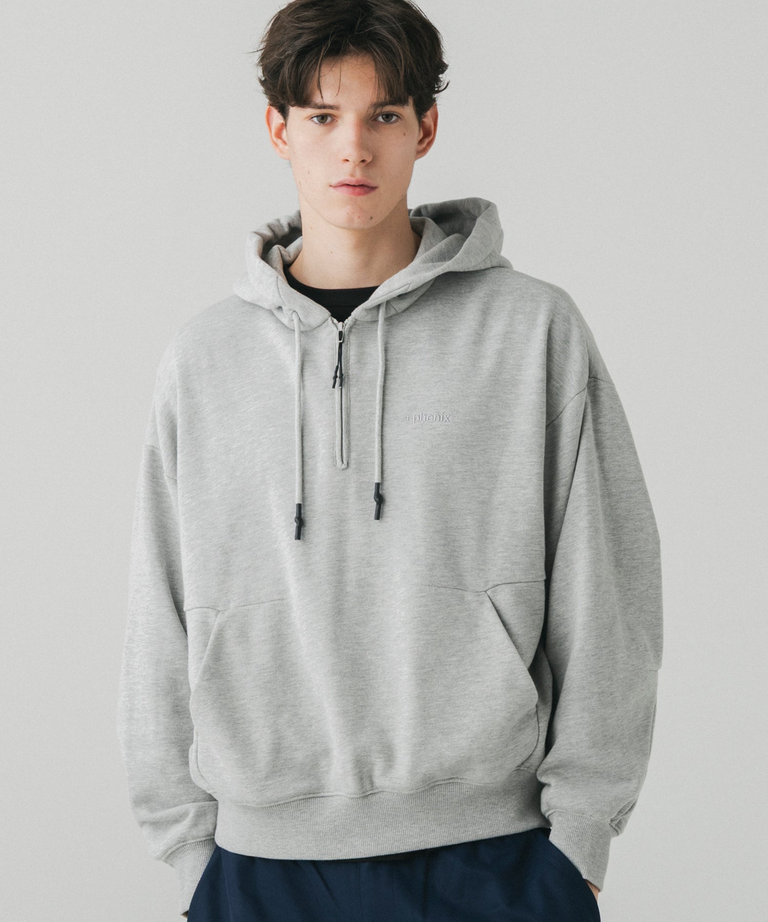 CVC HALF-ZIP SWEAT HOODIE / CVC ハーフジップ スウェットフーディー