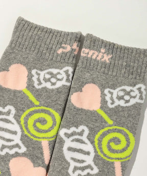 【KIDS/JUNIOR】Candy Motif Ski Socks / キャンディモチーフスキーソックス / phenix スキーウェア 26AW