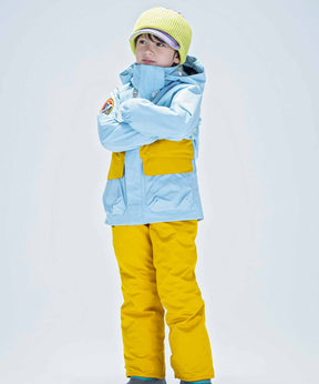 【KIDS/JUNIOR】子供用スキーウェア アウター上下セット ツーピース Snow Jet Junior Two-piece / Jr / 最大20cmサイズ調整可能 /phenixスキーウェア23AW