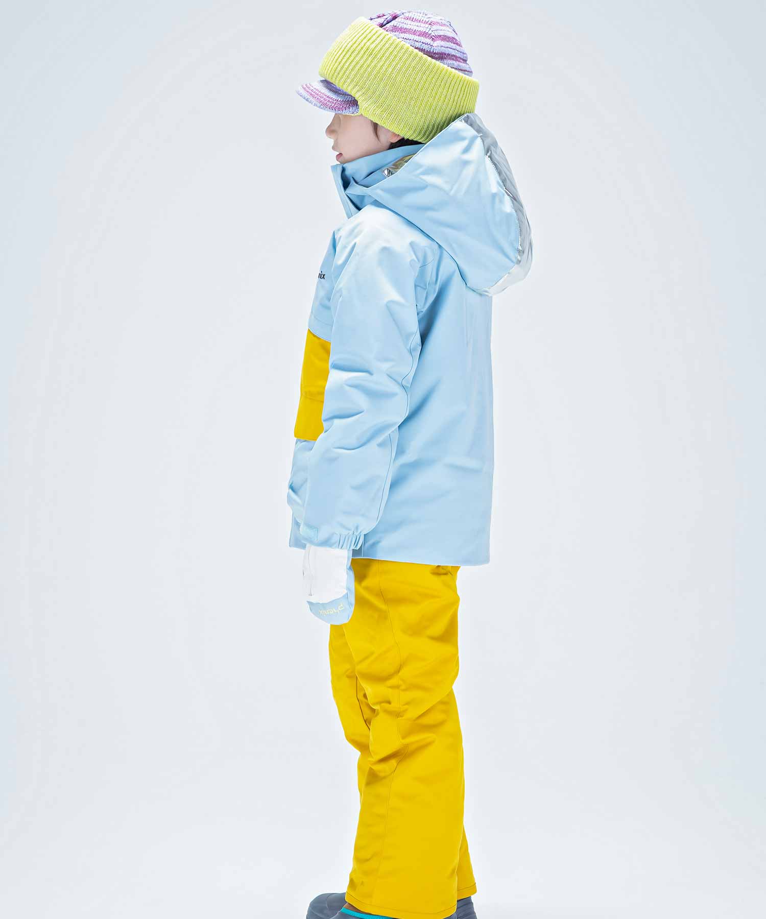 【KIDS/JUNIOR】子供用スキーウェア アウター上下セット ツーピース Snow Jet Junior Two-piece / Jr / 最大20cmサイズ調整可能 /phenixスキーウェア23AW