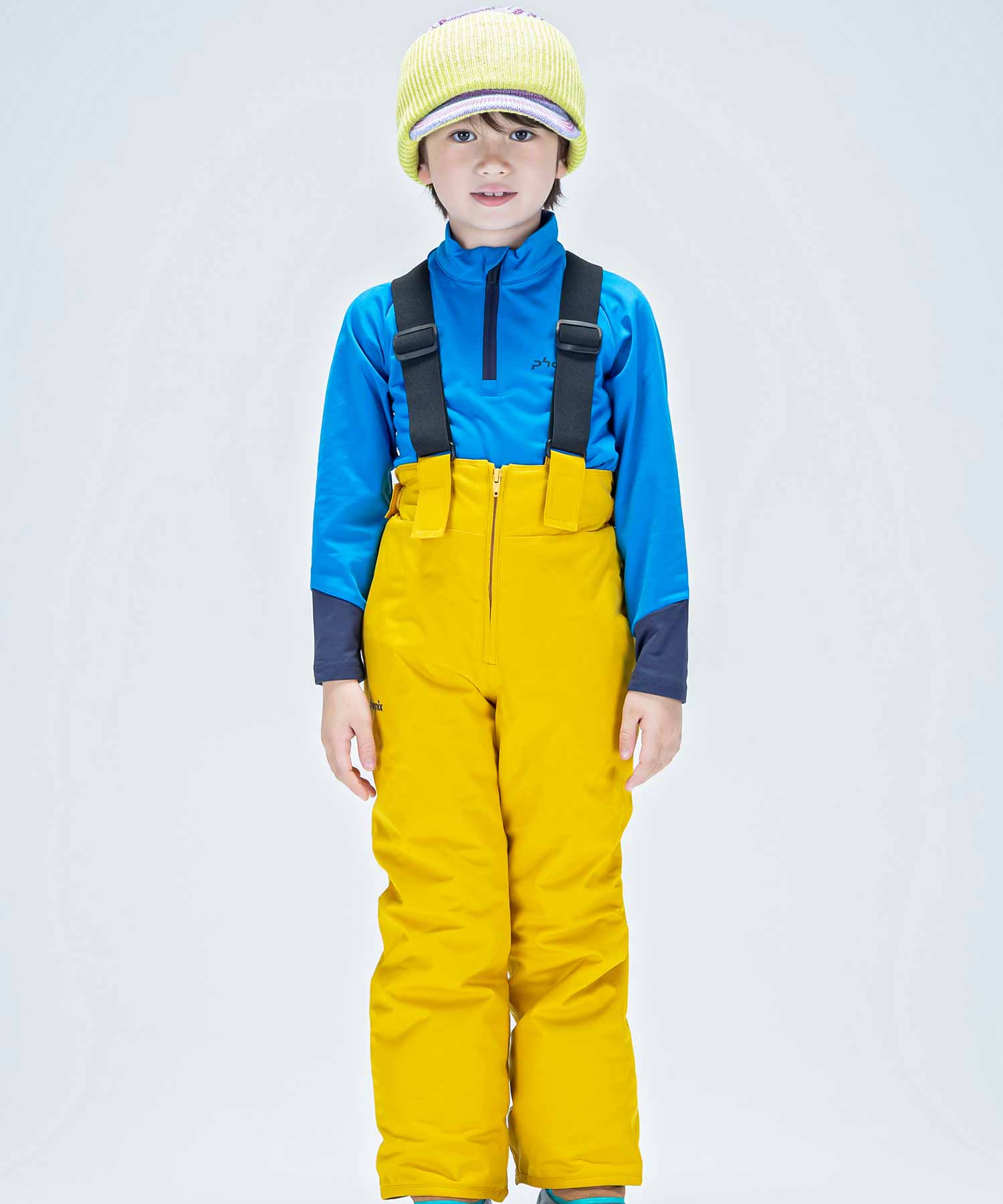 【KIDS/JUNIOR】子供用スキーウェア アウター上下セット ツーピース Snow Jet Junior Two-piece / Jr / 最大20cmサイズ調整可能 /phenixスキーウェア23AW
