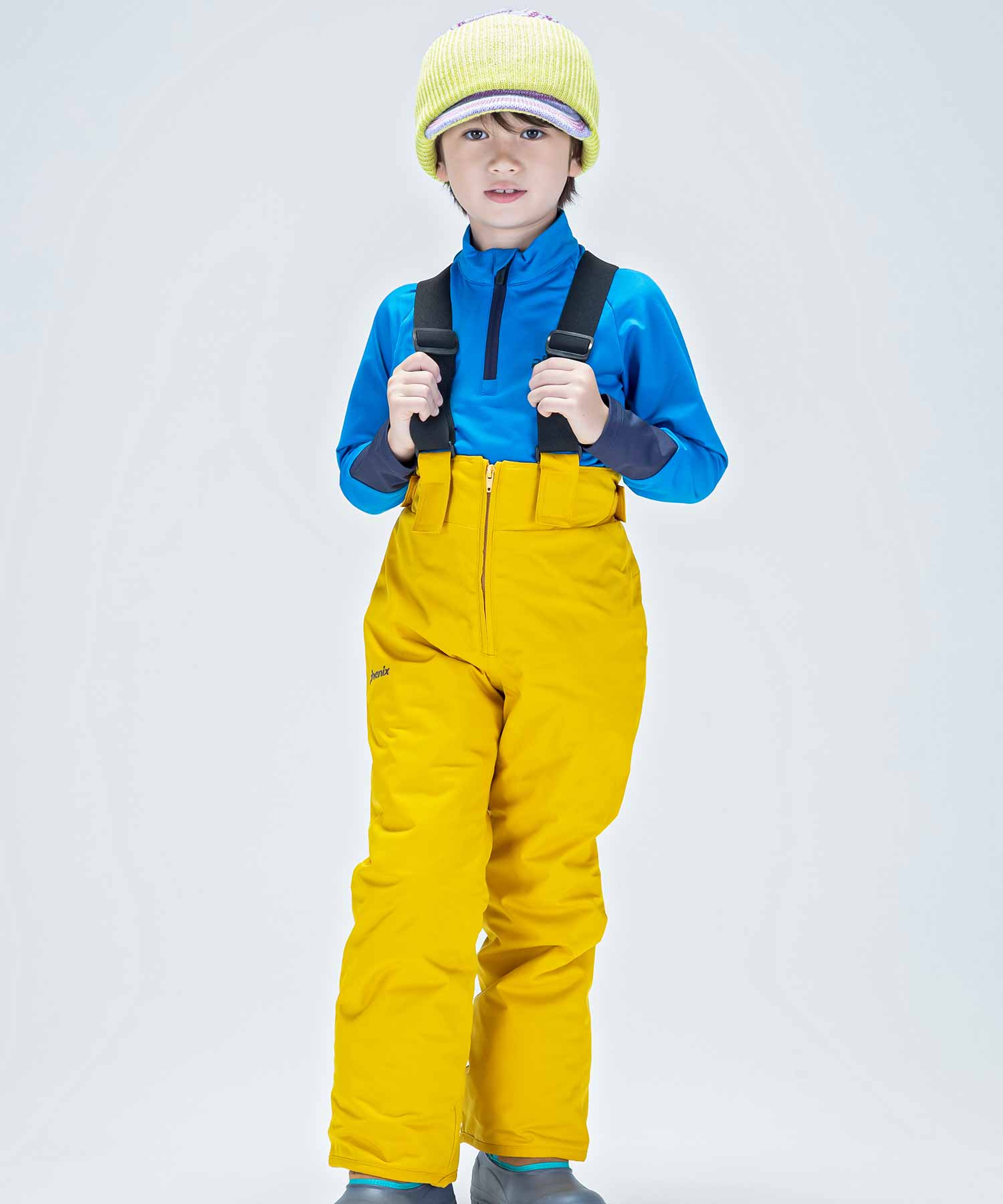 【KIDS/JUNIOR】子供用スキーウェア アウター上下セット ツーピース Snow Jet Junior Two-piece / Jr / 最大20cmサイズ調整可能 /phenixスキーウェア23AW