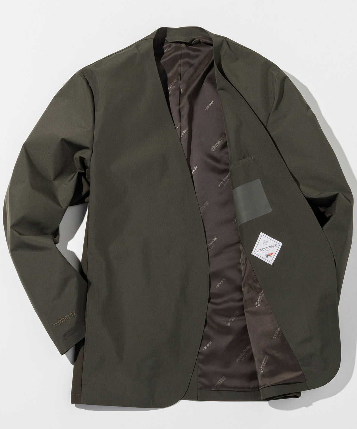GTX NO COLLAR JACKET ノーカラージャケット / WINDSTOPPER(R) プロダクト by GORE-TEX LABS