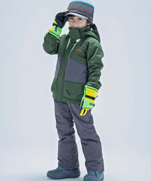 【KIDS/JUNIOR】子供用スキーウェア アウター上下セット ツーピース Snow Jet Junior Two-piece / Jr / 最大20cmサイズ調整可能 /phenixスキーウェア23AW