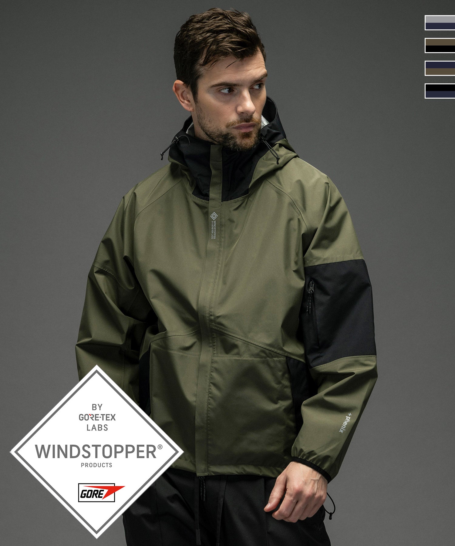 COLOR BLOCK PARKA カラーブロックパーカー / WINDSTOPPER プロダクト by GORE-TEX LABS