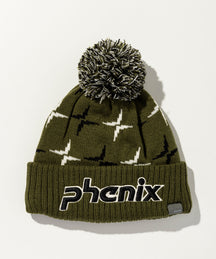 【KIDS/JUNIOR】Cross Pattern Knit Cap / クロスパターンニットキャップ / phenix スキーウェア 26AW