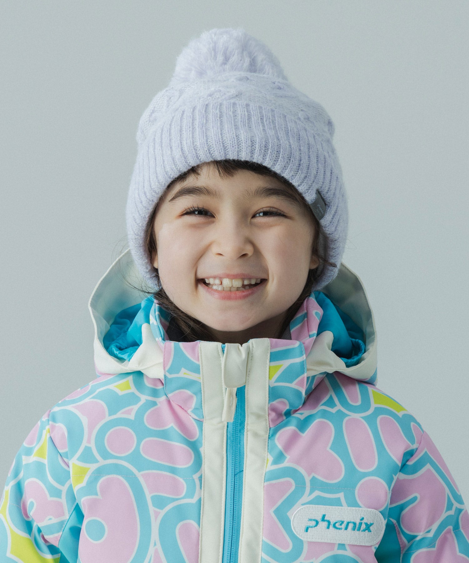 【KIDS/JUNIOR】Heart Pattern Knit Cap / ハートパターンニットキャップ / phenix スキーウェア 26AW