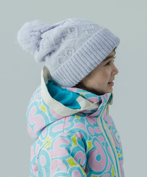 【KIDS/JUNIOR】Heart Pattern Knit Cap / ハートパターンニットキャップ / phenix スキーウェア 26AW