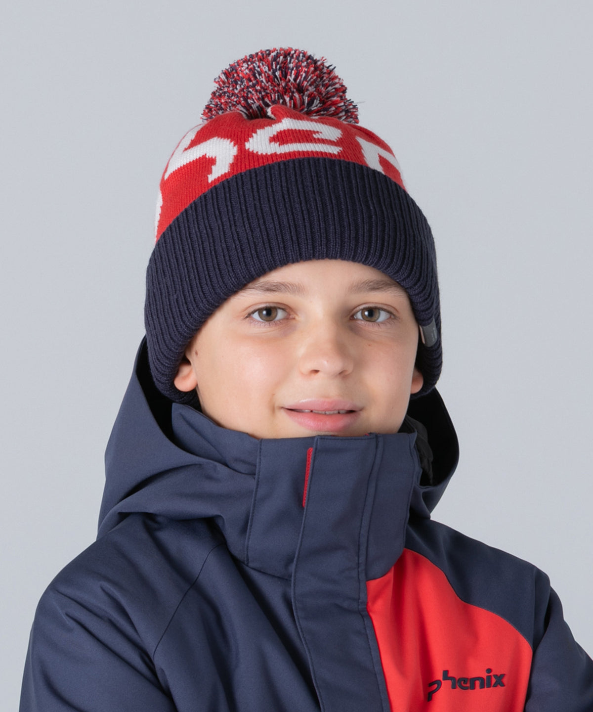 【KIDS/JUNIOR】Phenix Big Logo Junior Knit Hat  フェニックスビッグロゴニットハット /phenixスキーウェア 25AW