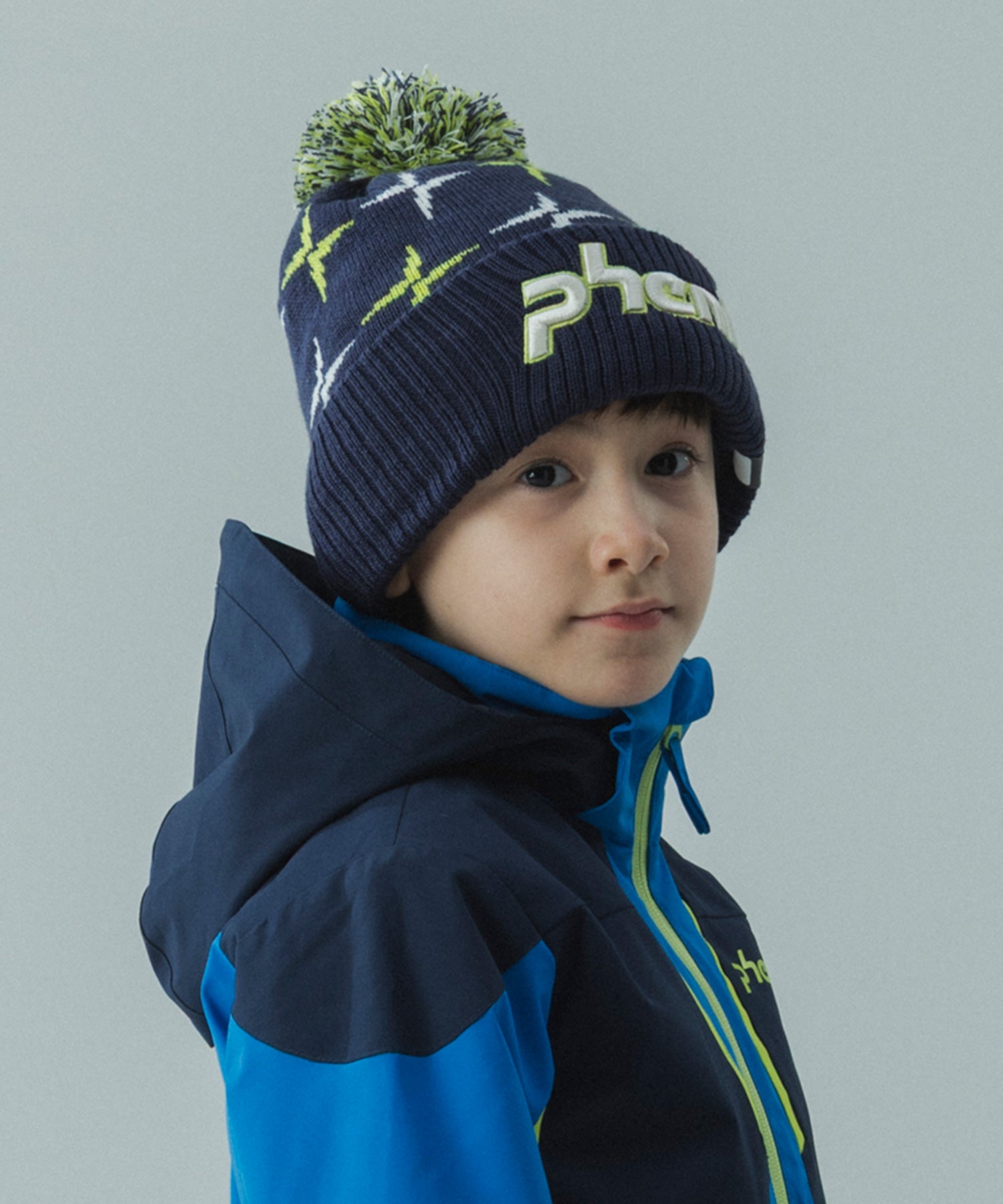 【KIDS/JUNIOR】Cross Pattern Knit Cap / クロスパターンニットキャップ / phenix スキーウェア 26AW