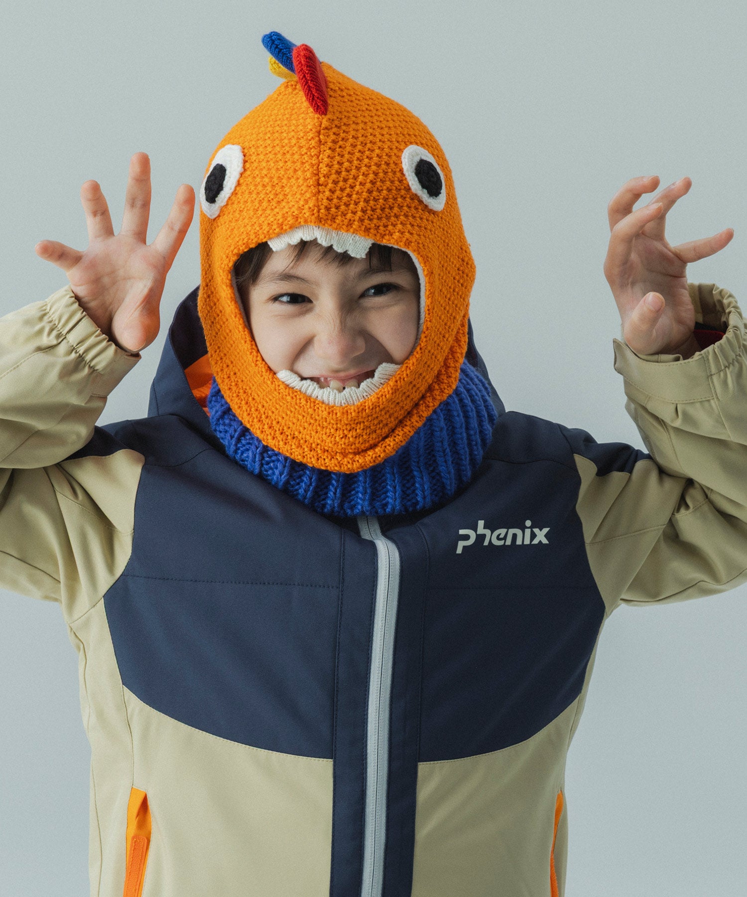 【KIDS/JUNIOR】Dinosaur Knit Cap / ダイナソーニットキャップ / phenix スキーウェア 26AW