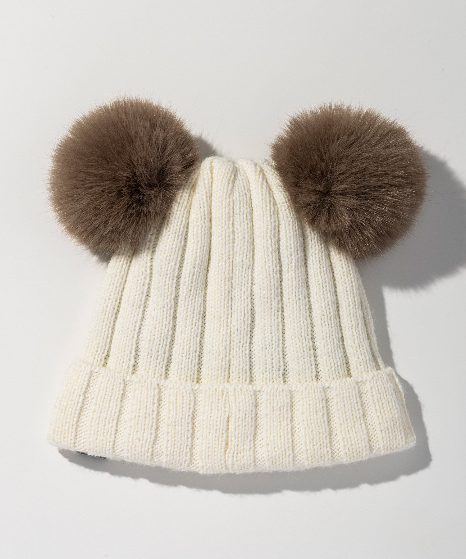 【WOMENS】Low Gauge Double Pompom Knit Cap / ローゲージダブルポンポンニットキャップ / phenix スキーウェア 26AW