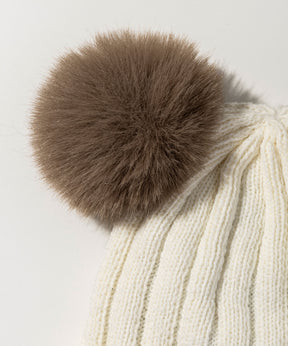 【WOMENS】Low Gauge Double Pompom Knit Cap / ローゲージダブルポンポンニットキャップ / phenix スキーウェア 26AW