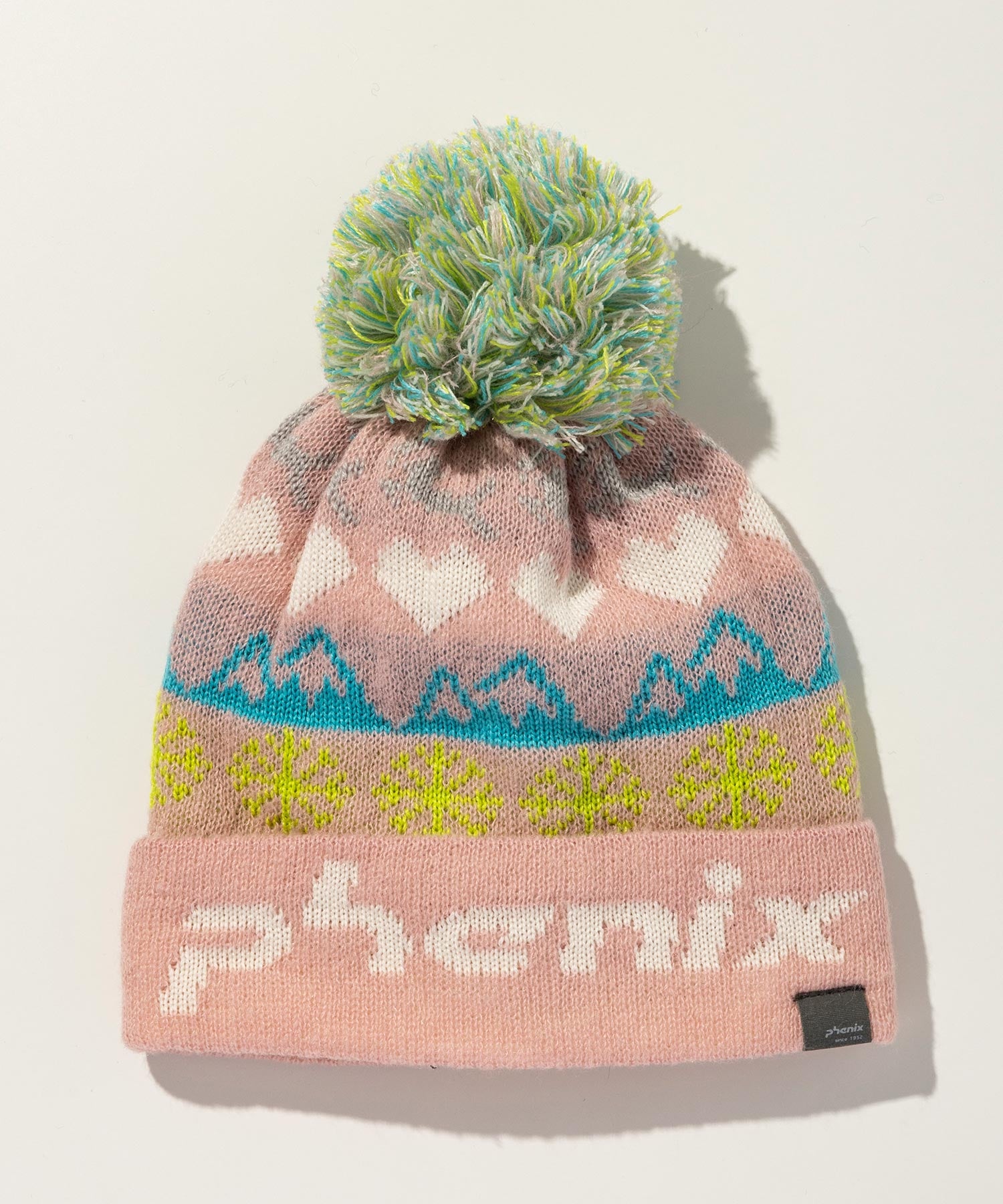 【KIDS/JUNIOR】Snow Pattern Knit Cap / スノーパターンニットキャップ / phenix スキーウェア 26AW