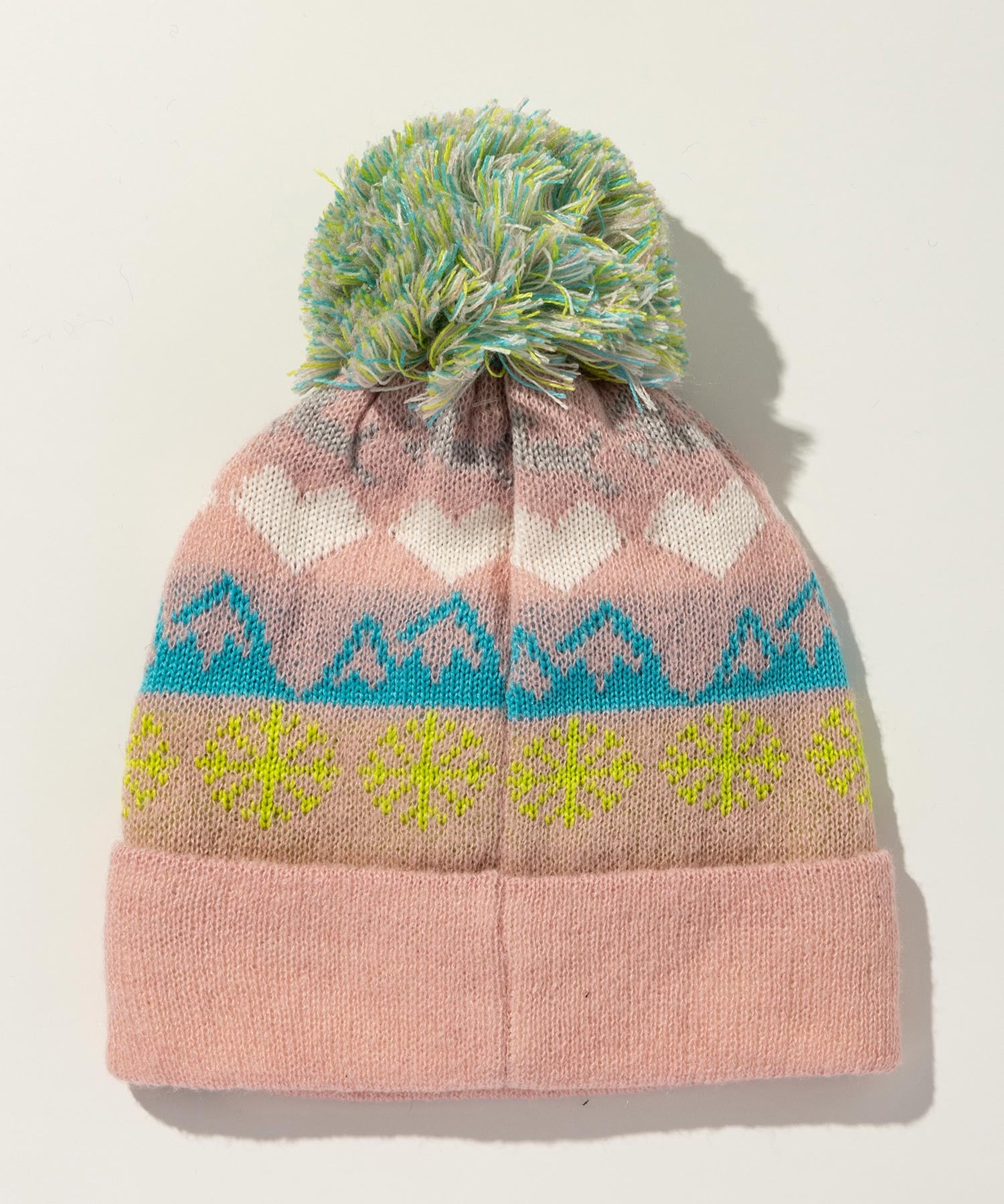 【KIDS/JUNIOR】Snow Pattern Knit Cap / スノーパターンニットキャップ / phenix スキーウェア 26AW