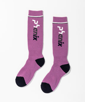 【WOMENS】Color Block Logo Ski Socks / カラーブロックロゴスキーソックス / phenix スキーウェア 26AW