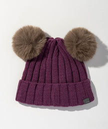 【WOMENS】Low Gauge Double Pompom Knit Cap / ローゲージダブルポンポンニットキャップ / phenix スキーウェア 26AW