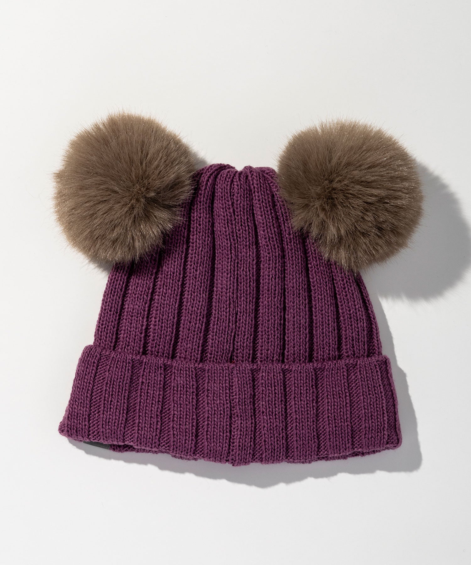 【WOMENS】Low Gauge Double Pompom Knit Cap / ローゲージダブルポンポンニットキャップ / phenix スキーウェア 26AW