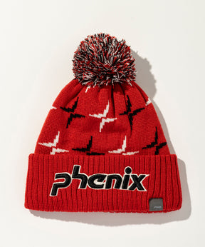 【KIDS/JUNIOR】Cross Pattern Knit Cap / クロスパターンニットキャップ / phenix スキーウェア 26AW